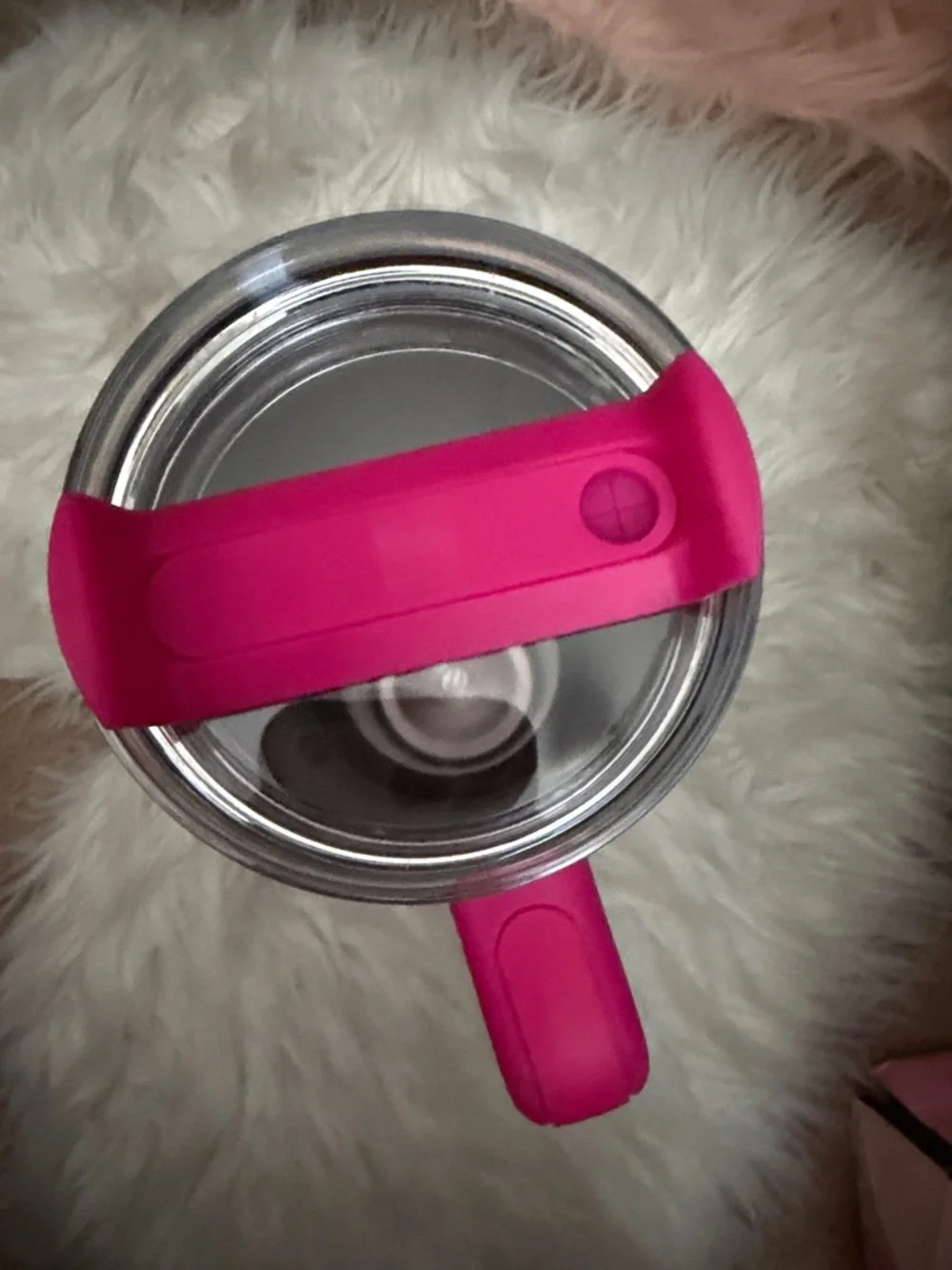 Stanley Cherry Blossom Pink Tumbler with Hot Pink Handle - Picture 2 of 3